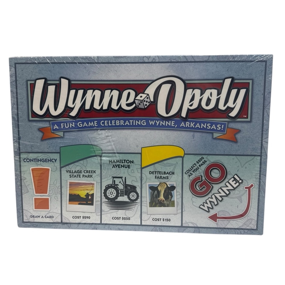 Wynne-Arkansas Opoly board game